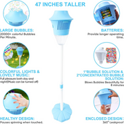 Automatic Handheld Bubble Machine for Kids, Bubble Maker Spring Summer Toys with Lights, Outdoor Rechargeable Blower Best Easter Gift for Children thumbnail 3