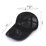 Solar Fan Cooling Baseball Cap UV Protection thumbnail 9