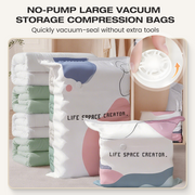 No‑Pump Vacuum Storage Bags – Press & seal, no pump needed. Saves 80% space, keeps clothes dry & dust‑free. Perfect for bulky bedding & off‑season gear. 🛏️🗄️ thumbnail 1