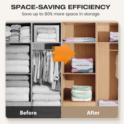 No‑Pump Vacuum Storage Bags – Press & seal, no pump needed. Saves 80% space, keeps clothes dry & dust‑free. Perfect for bulky bedding & off‑season gear. 🛏️🗄️ thumbnail 6