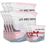 No‑Pump Vacuum Storage Bags – Press & seal, no pump needed. Saves 80% space, keeps clothes dry & dust‑free. Perfect for bulky bedding & off‑season gear. 🛏️🗄️ thumbnail 13