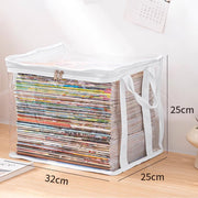 Portable Large Heavy-Duty Thick Plastic Clear Storage Box with Hinged Lid | Home, Travel & Camping thumbnail 13