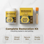 Weather-resistant, water-based gold paint thumbnail 1