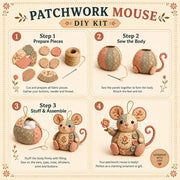 🧵Handcrafted Vintage Mouse Plush Sewing Kit thumbnail 4