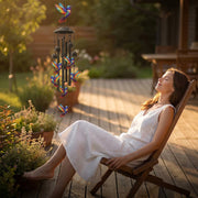 Vintage Metal Memorial Wind Chimes thumbnail 1