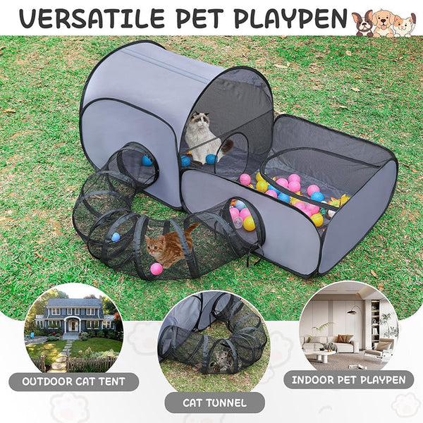PurrHaven™ Large Cat Tunnel