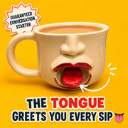 Funny Tongue Out Ceramic Mug thumbnail 2