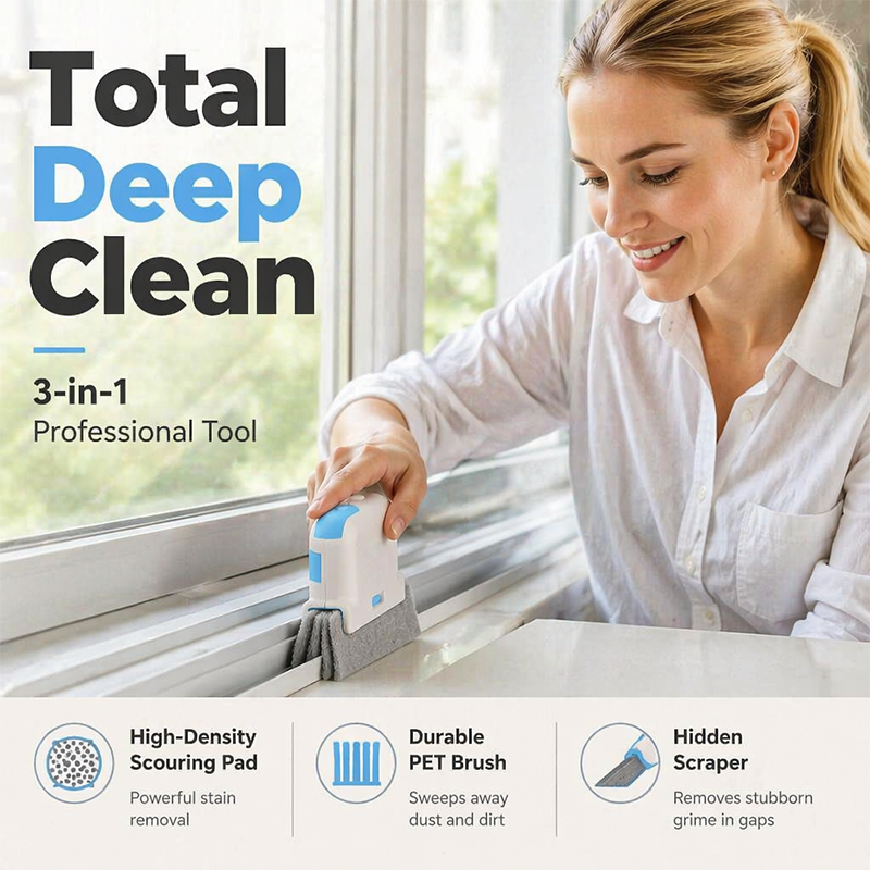 3-in-1 Window Track Deep Cleaning Tool