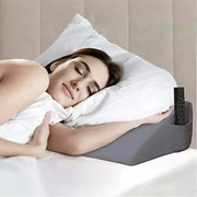 Bed Wedge Pillow for Headboard with Side Pockets thumbnail 5