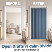 No-Drill Magnetic Accordion Door Curtain thumbnail 2