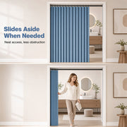 No-Drill Magnetic Accordion Door Curtain thumbnail 4