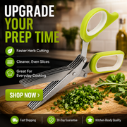 5-Blade Stainless Steel Herb Scissors with Protective Sheath thumbnail 6