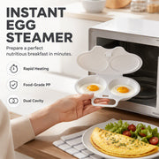 🥳2026 HOT SALE🥳💞50K+ SOLD! 🥗🎁 Microwave Egg Poacher——Dual‑cavity, non‑stick & easy clean. Healthier than frying – stock up & save! 🏠✅ thumbnail 1