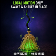 🧙Animated Witch Broom with Lights & Spooky Sounds thumbnail 5