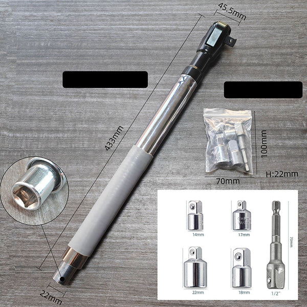 2-in-1 Extended Ratchet Wrench & Extension Bar