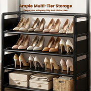 Multi-Functional Entryway Shoe & Coat Rack thumbnail 5
