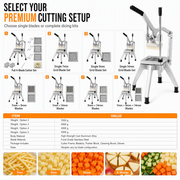 🔪 50% OFF! ✨ Vertical Manual Vegetable Cutter & Dicer – Stainless Steel French Fry Slicer, Heavy-Duty Lever Action & 4 Sharp Blades – Fast Uniform Cutting for Potatoes, Cucumbers & Radishes 🥔 thumbnail 7