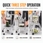 🔪 50% OFF! ✨ Vertical Manual Vegetable Cutter & Dicer – Stainless Steel French Fry Slicer, Heavy-Duty Lever Action & 4 Sharp Blades – Fast Uniform Cutting for Potatoes, Cucumbers & Radishes 🥔 thumbnail 8
