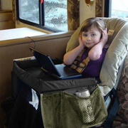 🚗 Kids Travel Tray for Car: Multi-Purpose, Mesh Pockets, Sponge Padding, Portable thumbnail 3