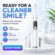 Portable Ultrasonic Teeth Cleaner and Tartar Remover Set thumbnail 1