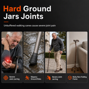Folding Forearm Crutches Non Slip Elbow Crutches for Fracture Rehabilitation and Mobility Aid thumbnail 2