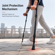 Folding Forearm Crutches Non Slip Elbow Crutches for Fracture Rehabilitation and Mobility Aid thumbnail 6