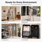 Folding Forearm Crutches Non Slip Elbow Crutches for Fracture Rehabilitation and Mobility Aid thumbnail 8