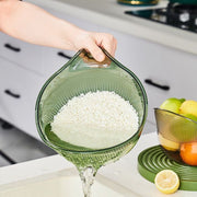 Multipurpose Rice Washing Bowl Strainer with Handle thumbnail 1