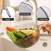 Multipurpose Rice Washing Bowl Strainer with Handle thumbnail 9