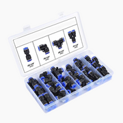 1/4 Inch Pneumatic Push-to-Connect Air Hose Fittings Kit thumbnail 9