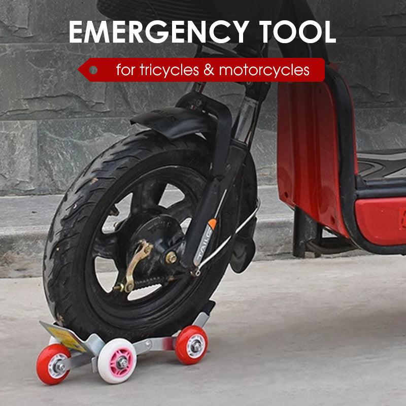 Motorcycle Flat-Tire Moving Aid | 5 Wheels