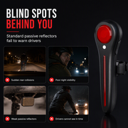 Rechargeable Bicycle Brake Taillight thumbnail 2