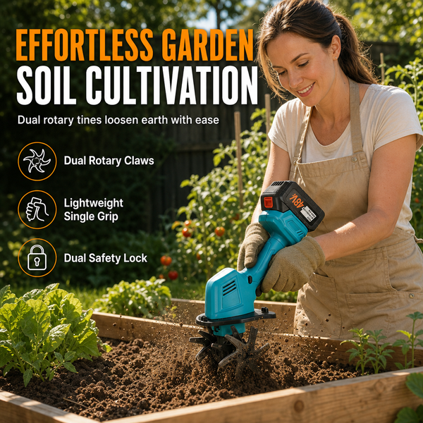 Cordless Handheld Mini Tiller Cultivator
