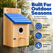 Weatherproof Outdoor Wooden Birdhouse thumbnail 7