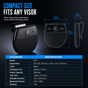 SP11 Car Sun Visor Bluetooth Hands Free Speakerphone thumbnail 8