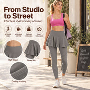 Women's High-Waisted Leggings with Skirt thumbnail 5