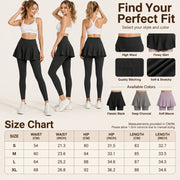 Women's High-Waisted Leggings with Skirt thumbnail 6