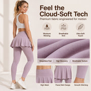 Women's High-Waisted Leggings with Skirt thumbnail 4