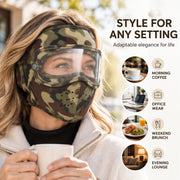 Winter Windproof Warm Face Mask with HD Goggles thumbnail 6