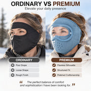 Winter Windproof Warm Face Mask with HD Goggles thumbnail 4