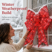 Weatherproof LED Pre-Lit Christmas Bow thumbnail 4