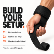 Self-Curling Lifting Straps — Padded Wrist Loops thumbnail 5