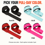 Self-Curling Lifting Straps — Padded Wrist Loops thumbnail 6