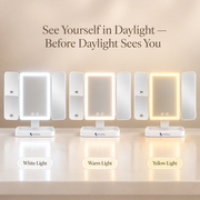 VelvaGlow™ Trifold LED Makeup Mirror thumbnail 3