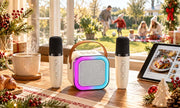 Mini Karaoke Machine with Wireless Microphones thumbnail 4